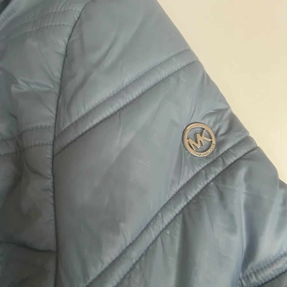 Michael Kors Kids Light Blue Puffer Jacket - Picture 5 of 6